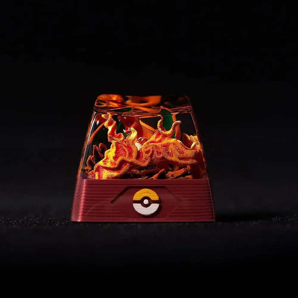 Fans Designed Pokemon Keycaps: Charizard X Keycaps – Goblintechkeys