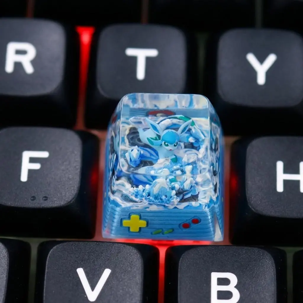 Glaceon Pokemon Keycap 1 Chaveiro do Pokémon Glaceon