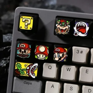 Alloy Mario Artisan Keycaps