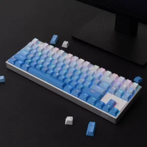 Llavero retroiluminado translúcido azul degradado