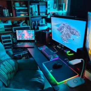 Green Cyberpunk Keycaps-Side Backlit