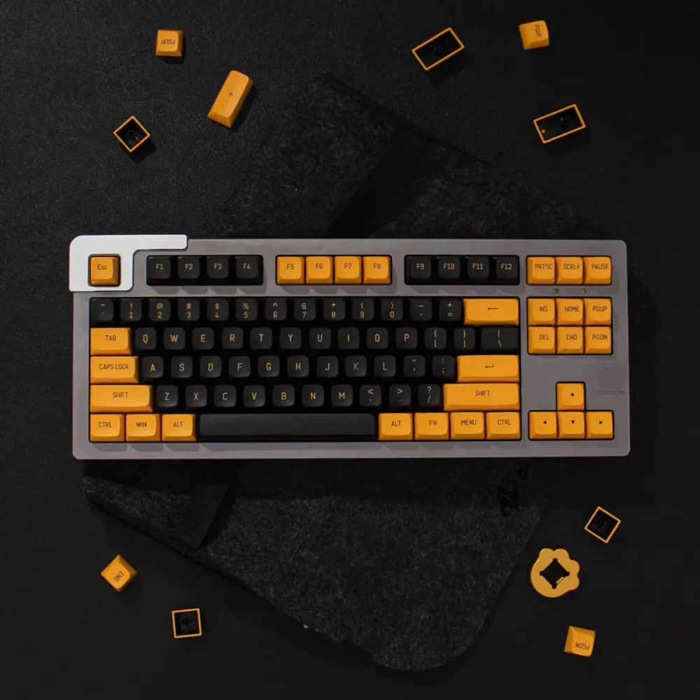 Double Shot ABS gold&black Keycap-1