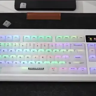 RGB Translucent White Keycaps
