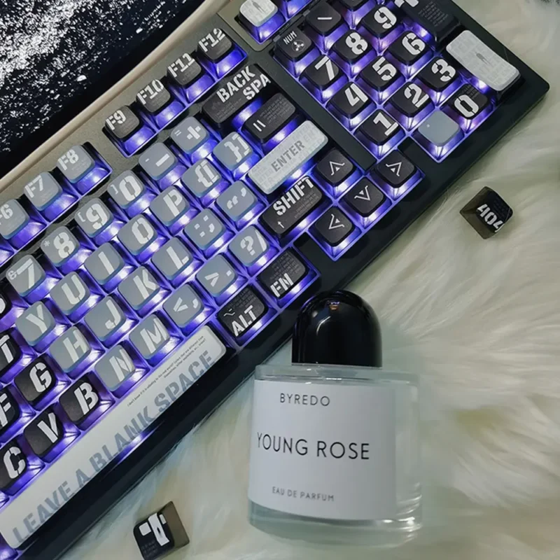 Black-Cyberpunk-PBT-Double-Pudding-Translucent-Keycaps-ASA-Keycaps-2