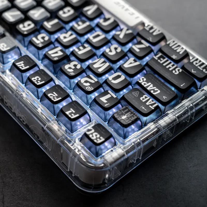 Black-Cyberpunk-PBT-Double-Pudding-Translucent-Keycaps-ASA-Keycaps-6