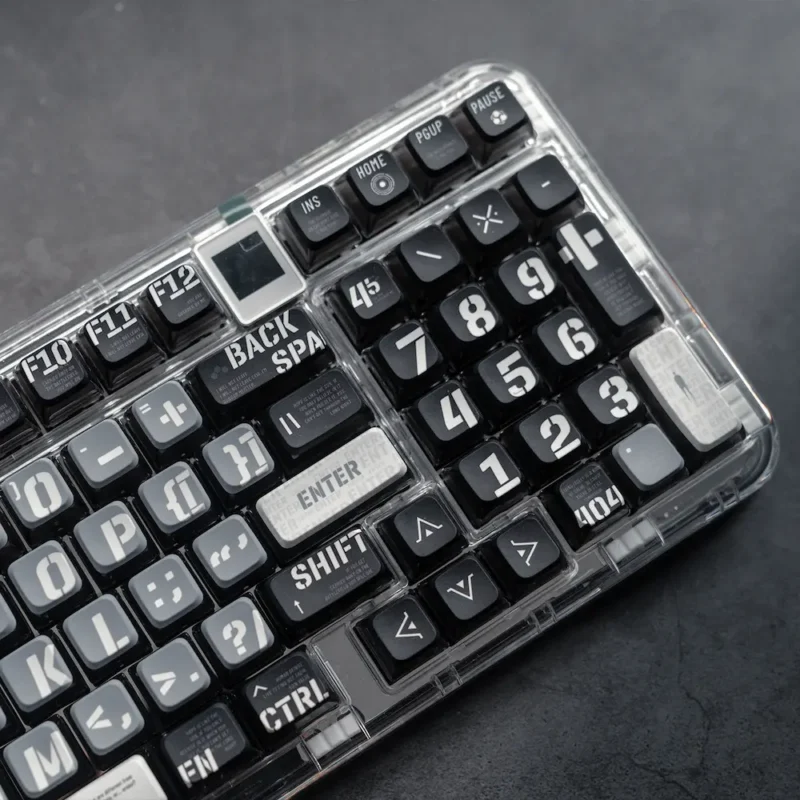 Black-Cyberpunk-PBT-Double-Pudding-Translucent-Keycaps-ASA-Keycaps-7