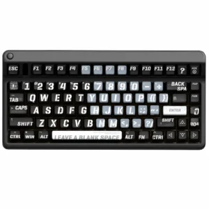 Porta-chaves preto Cyberpunk PBT Double Pudding Translúcido ASA Keycaps