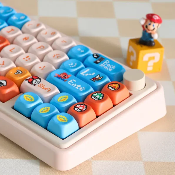 Pixel Mario Keycap Set