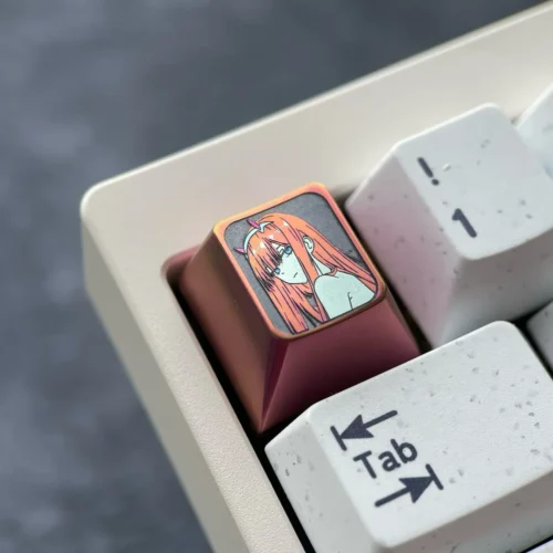 DARLING in the FRANXX Zero Two Titanium Keycap-1