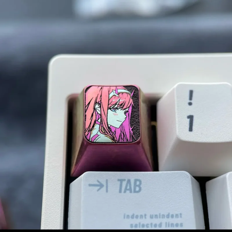 DARLING in the FRANXX Zero Two Titanium Keycap-4