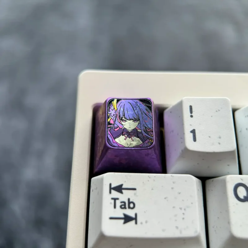 Genshin Raiden Shogun Titanium Keycap