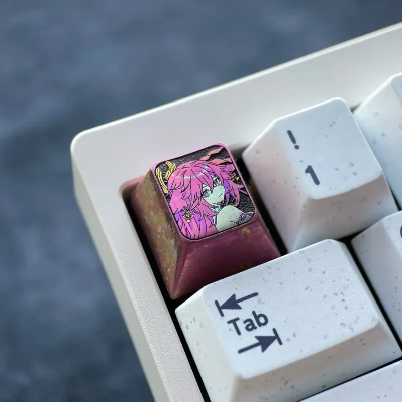 Genshin Yae Miko Titanium Keycap-1