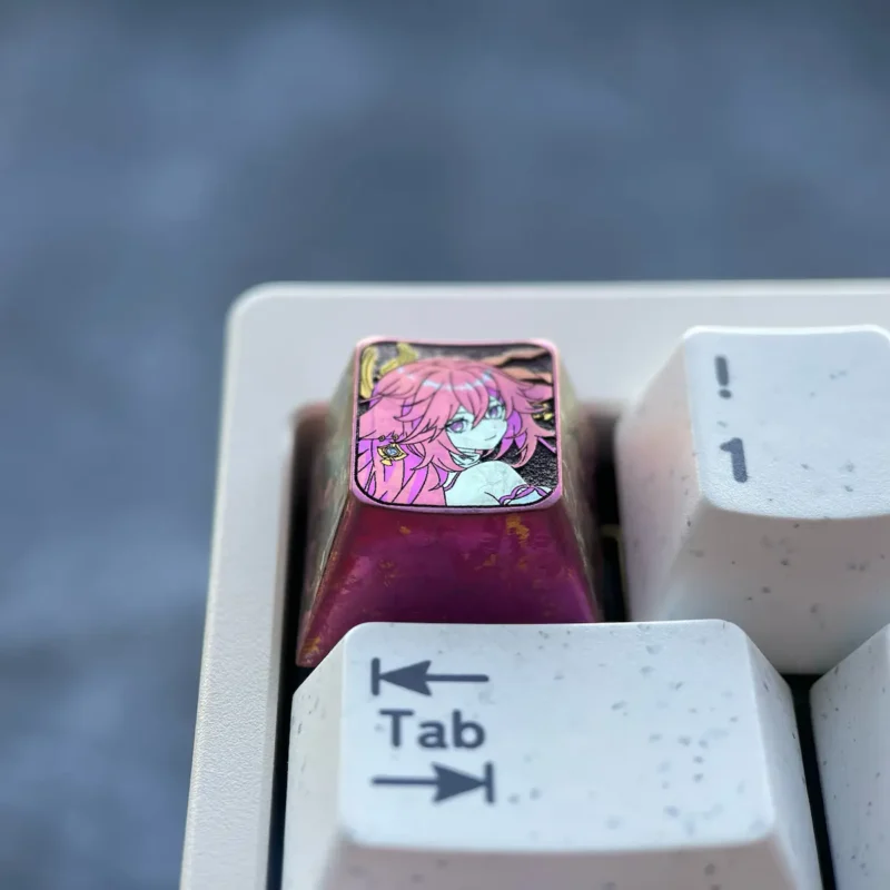 Genshin Yae Miko Titanium Keycap-3