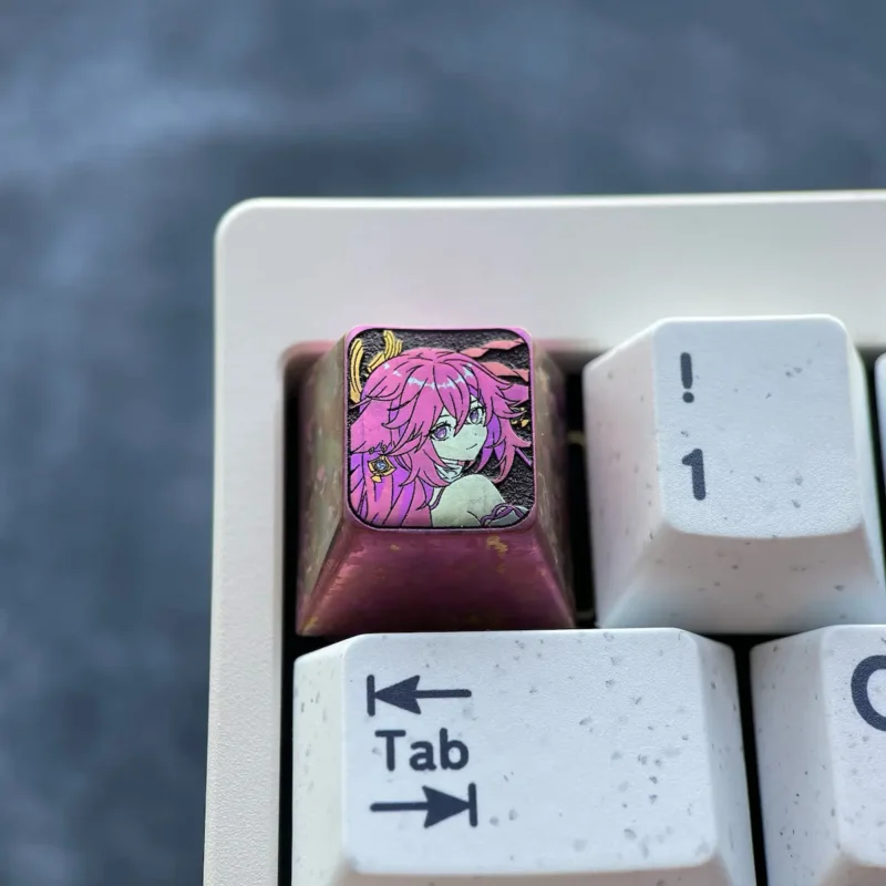 Genshin Yae Miko Titanium Keycap