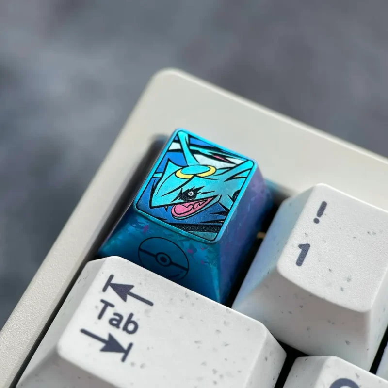 Pokémon Rayquaza Titanium Keycap-2