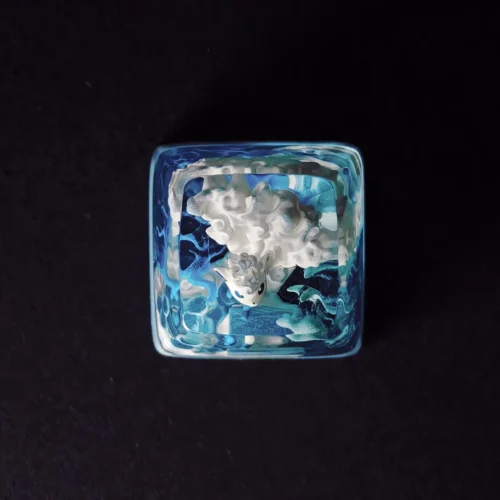 Alolan Vulpix Pokémon Keycap